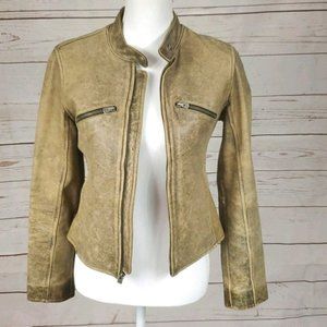 Levis, Vintage Distressed Genuine Leather Jacket